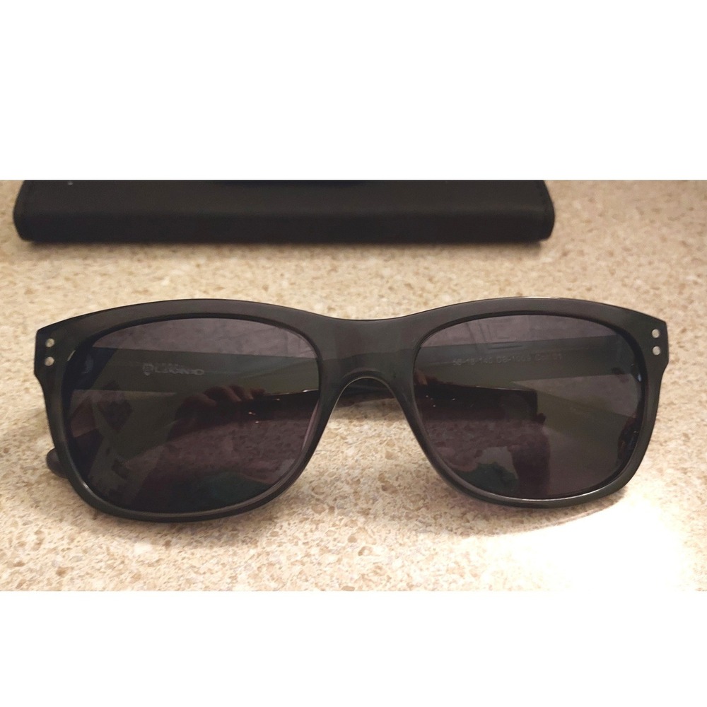 Blakened DB-1009 Sunglasses Unisex 56-18-140 Black Polarized Mirus Lens Acetate